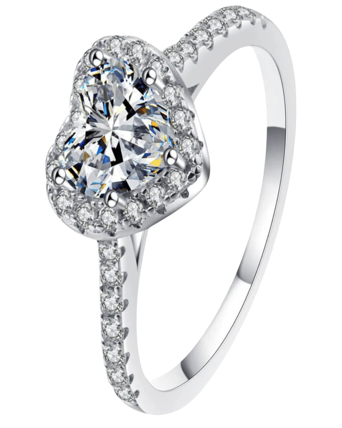 1 Carat Diamond Heart Ring