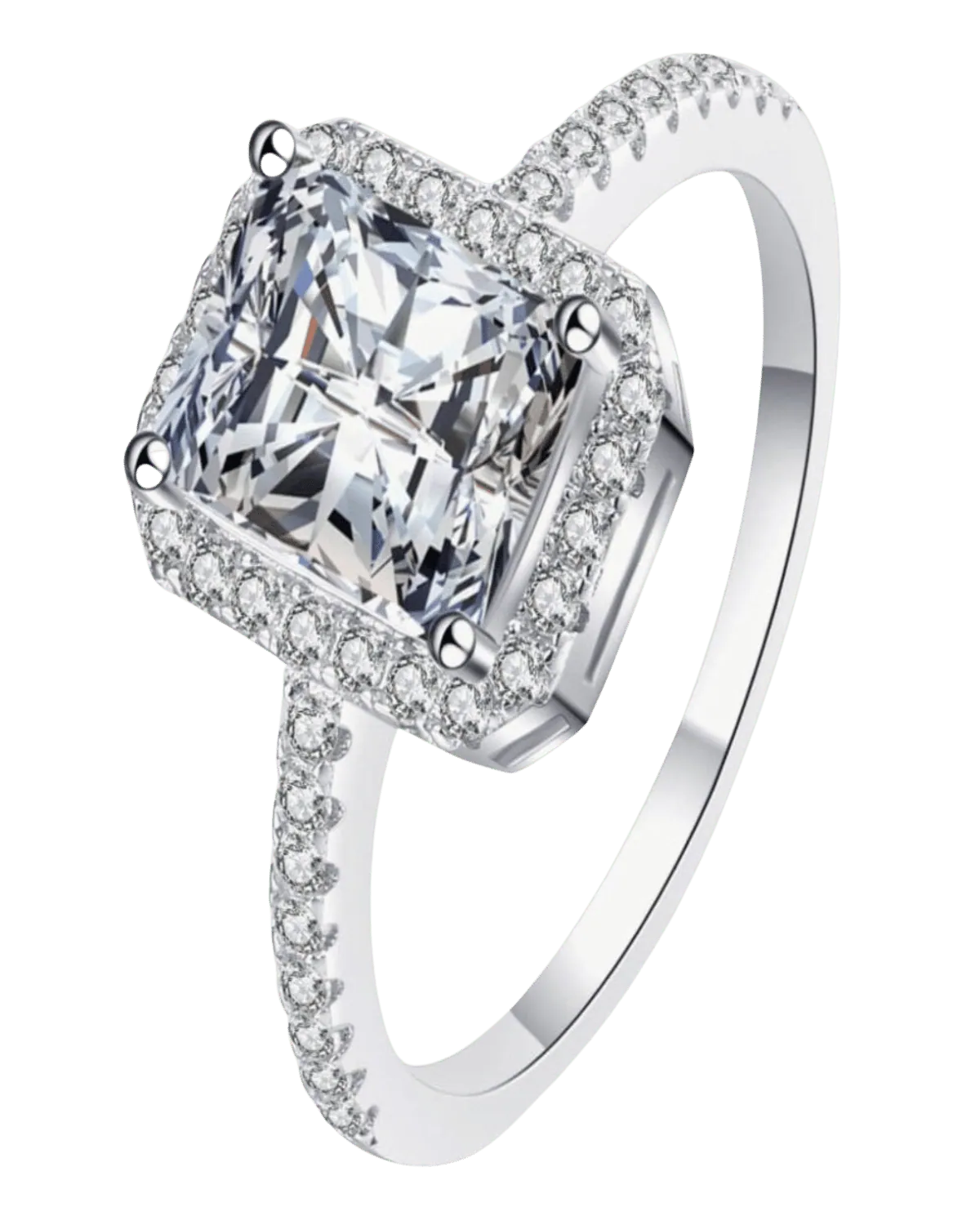 1 Carat Diamond Radiant Ring