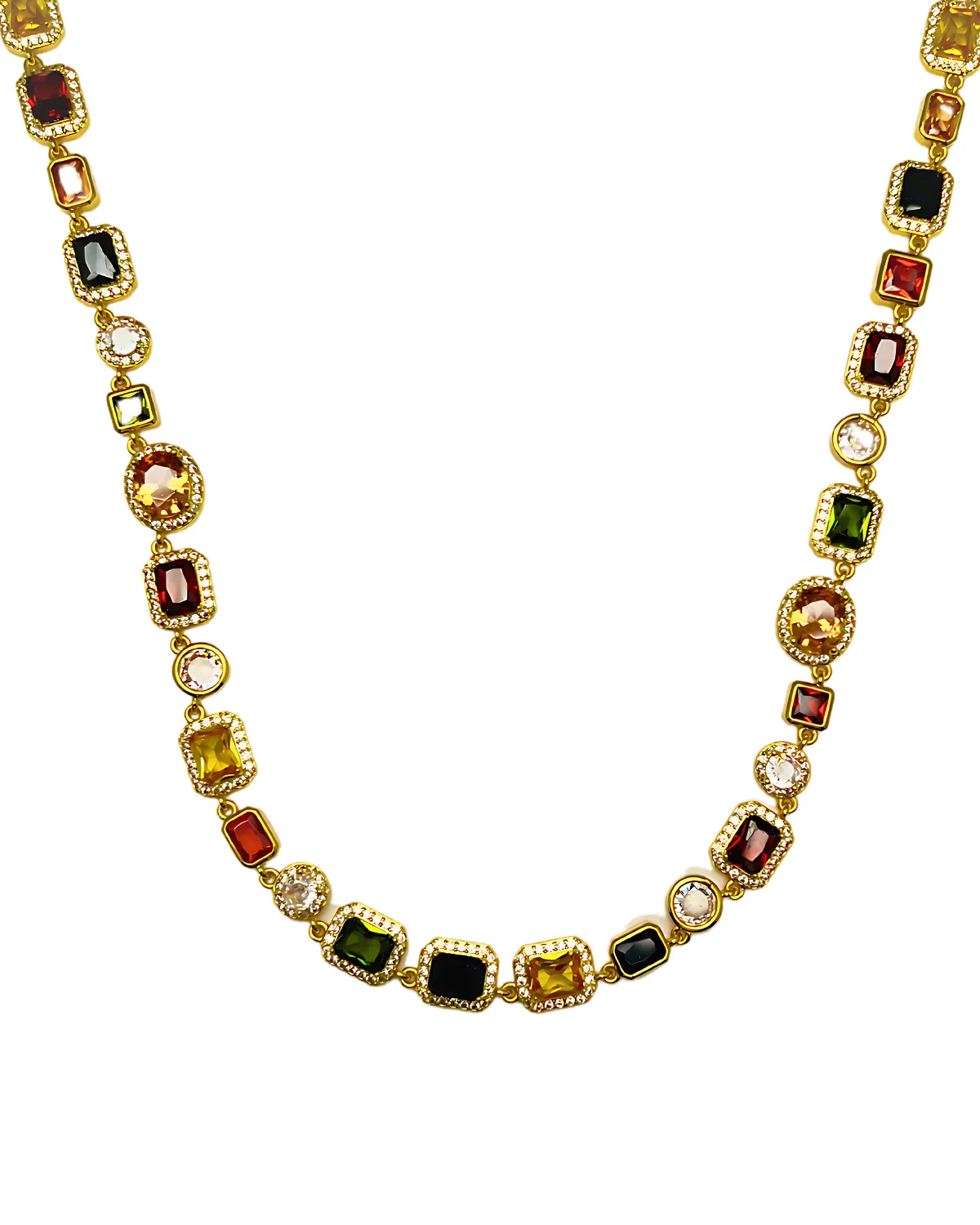 18K Diamond Gold Chunky Chain Necklace - MASON CHUNKY CHAIN™ Diamond