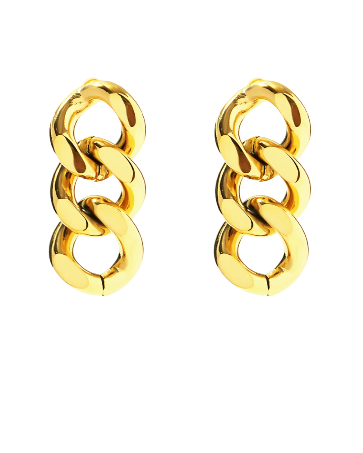 Mason & Madison Co. 18K Gold Chain Drop Earrings - MASON CHUNKY CHAIN™