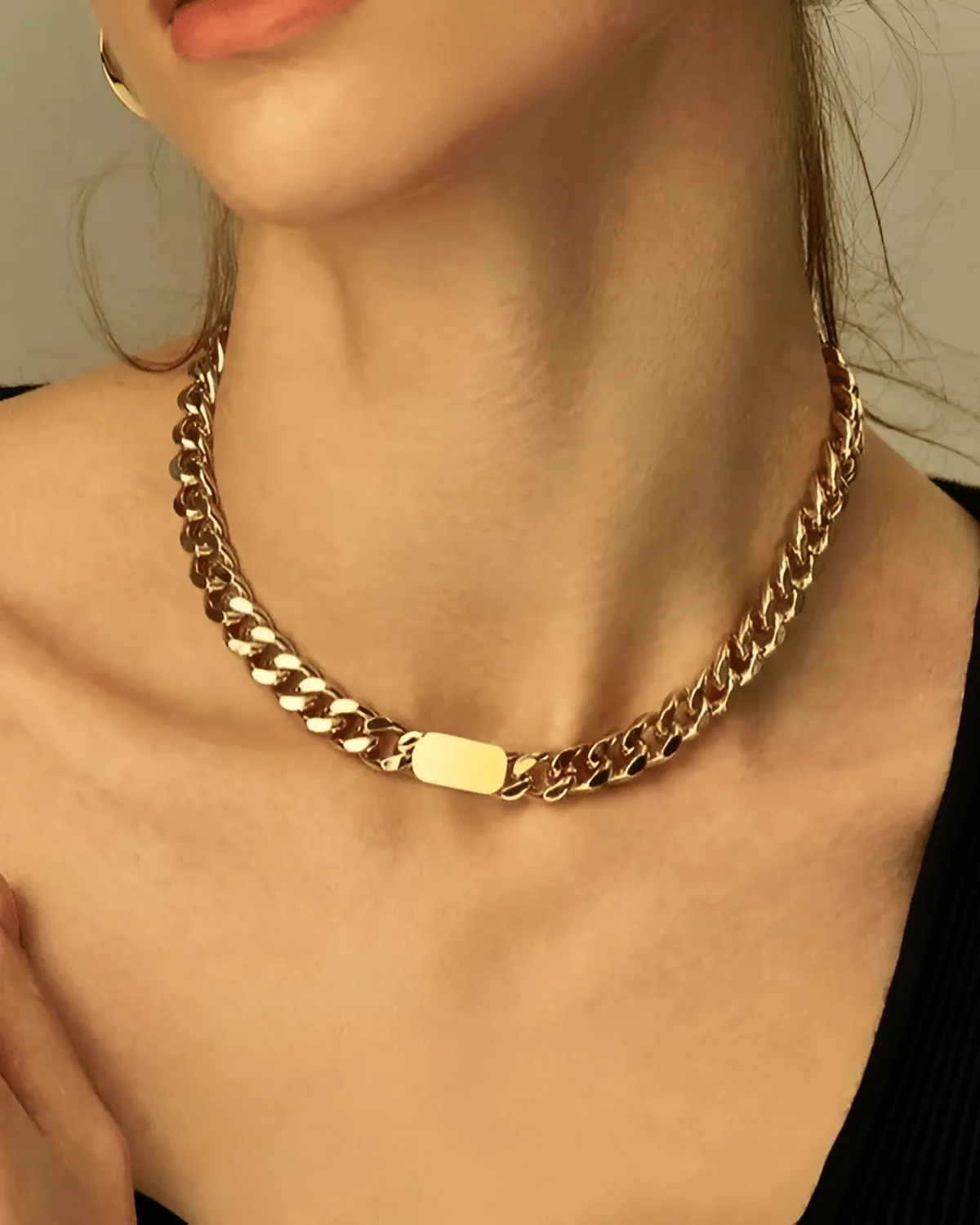 18K Gold Chain Necklace - MASON CHUNKY CHAIN™ To Be Elegant