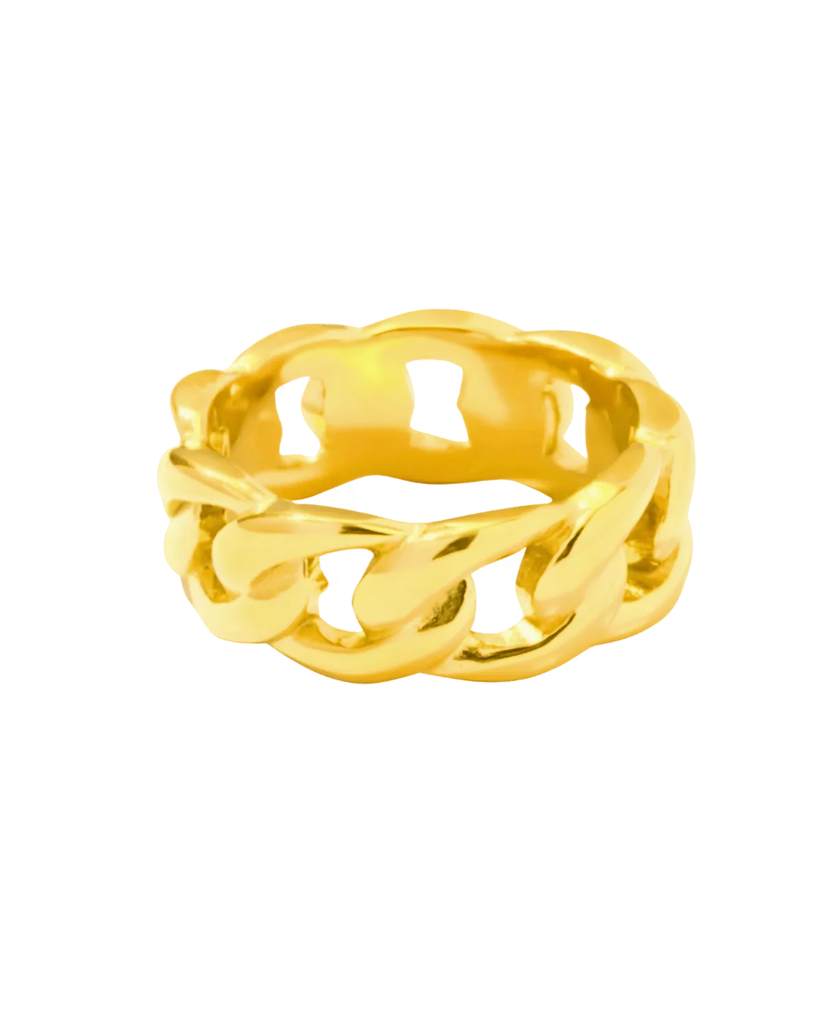 18K Gold Chain Ring - MASON CHUNKY CHAIN™