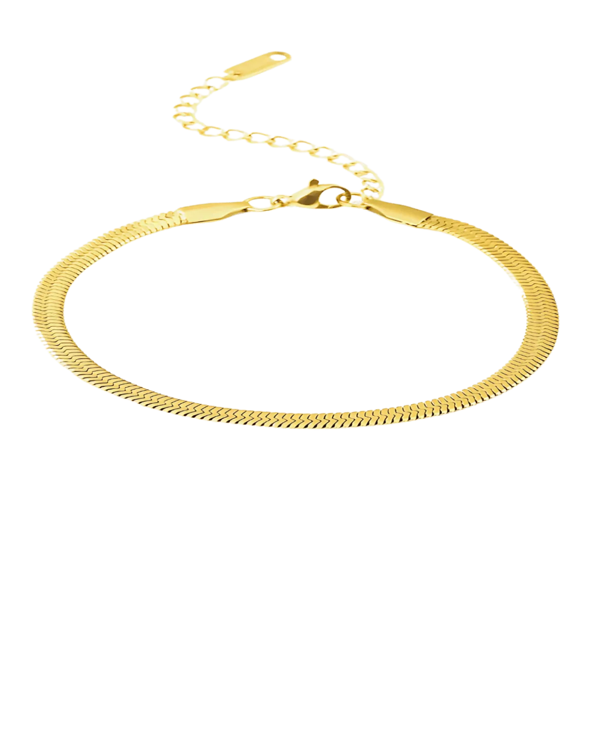 Mason & Madison Co. 18K Gold Herringbone Snake Chain Bracelet