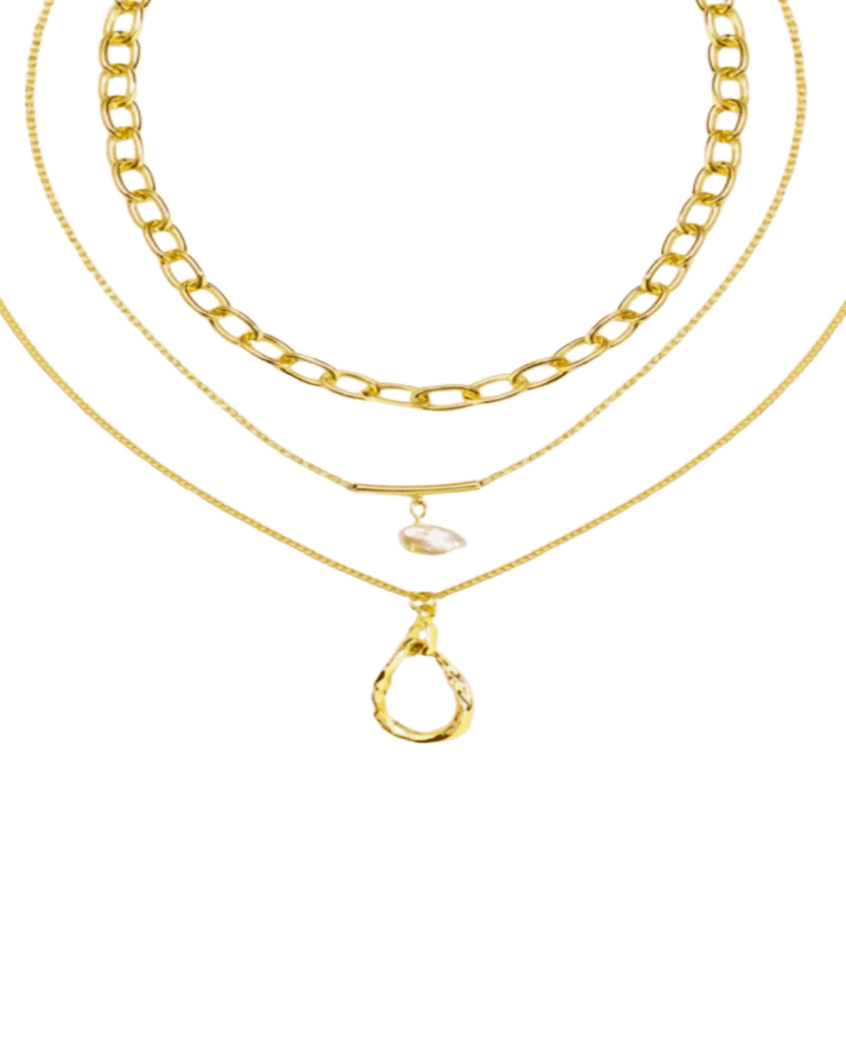 18K Gold Layered Necklace - Want To Know You Better