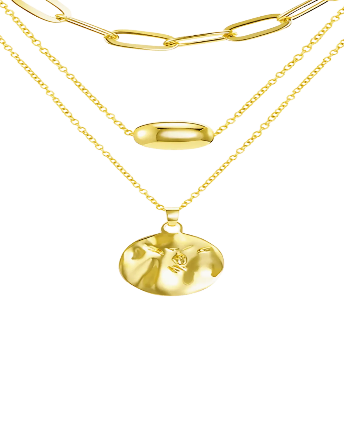 18K Gold Layering Necklace