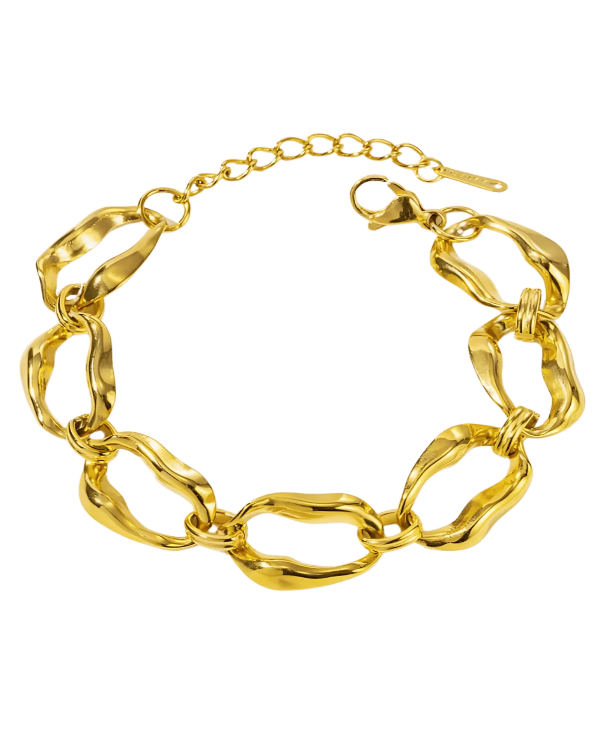 18K Gold Link Chain Bracelet