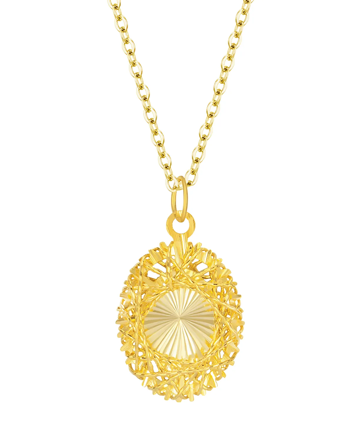18K Gold Pendant Necklace