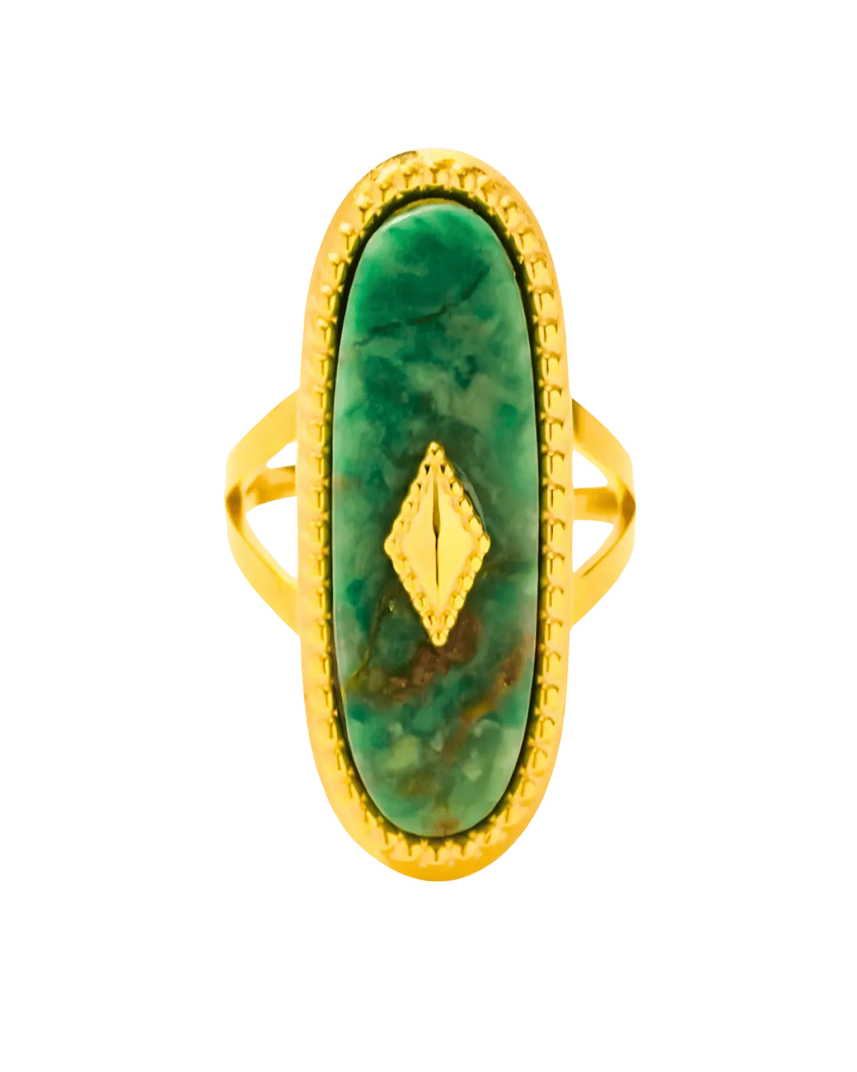 18K Jade Ring - Vintage
