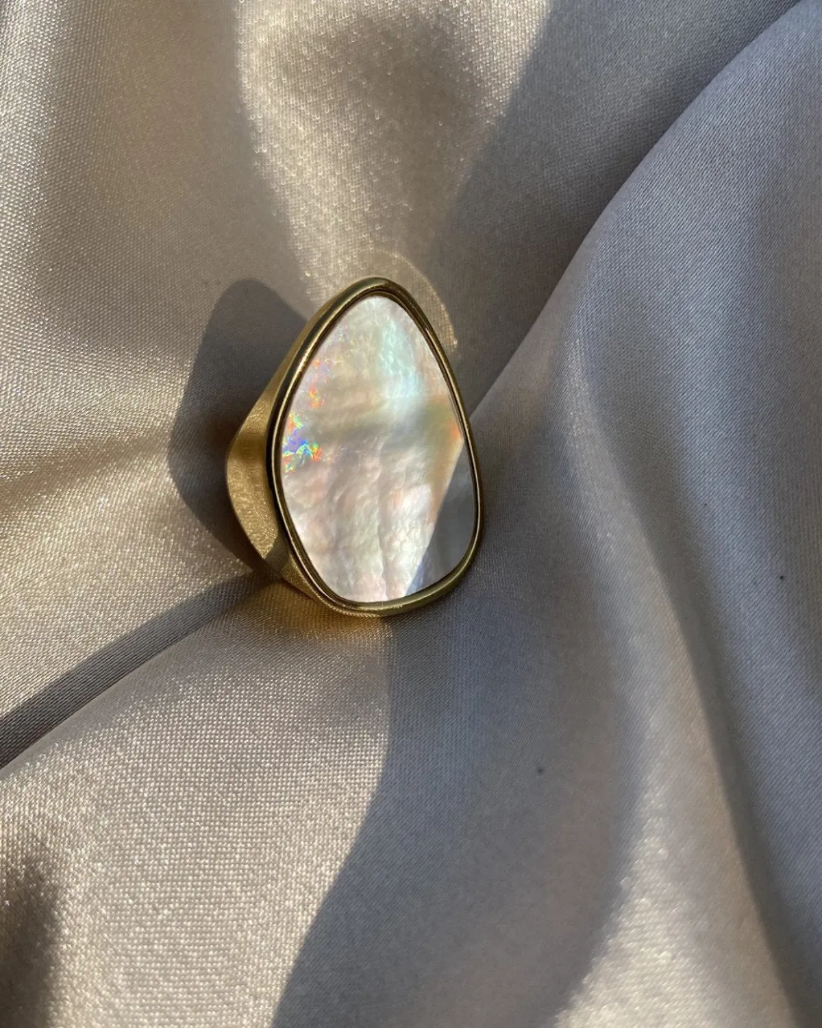 Mason & Madison Co. 18K Shell Ring - Girls Decor