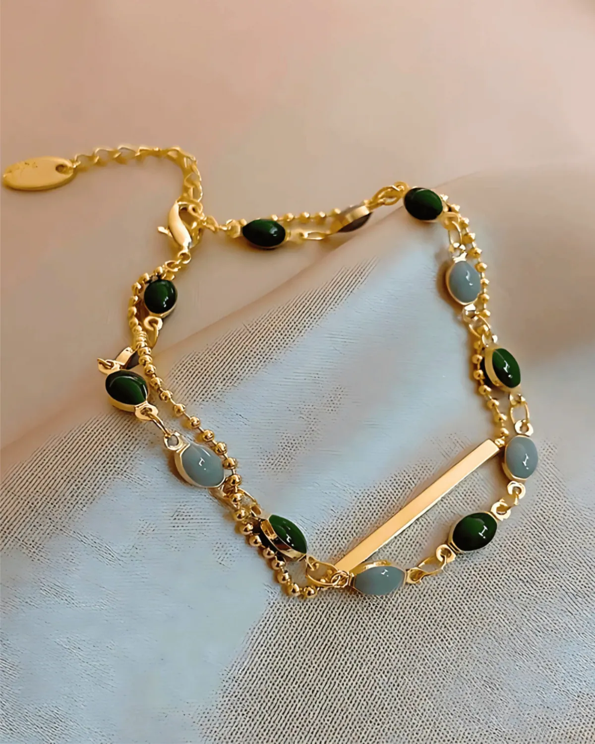 Best Trending 18K Jade Chain Bracelet Gift on Sale for Women, Lady, Mother, Wife