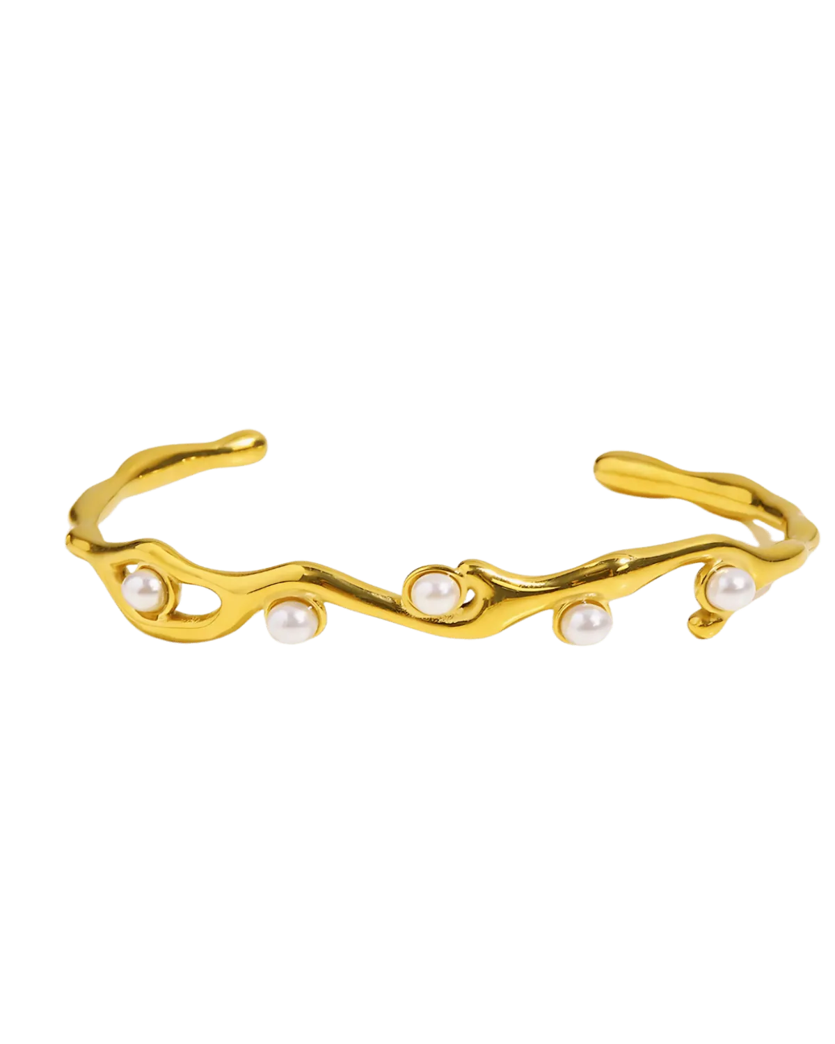 Best Trending 18K Pearl Cuff Bracelet Gift on Sale for Women, Lady, Mother, Wife