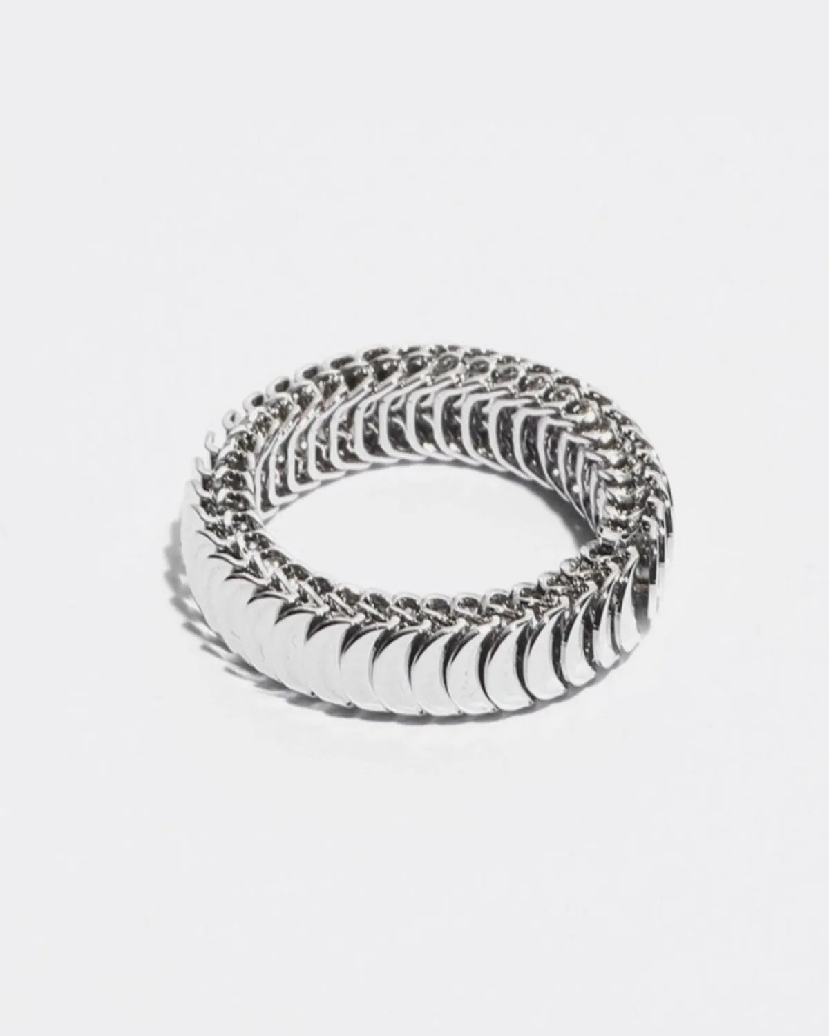 Silver Chain Ring - Unisex Snake
