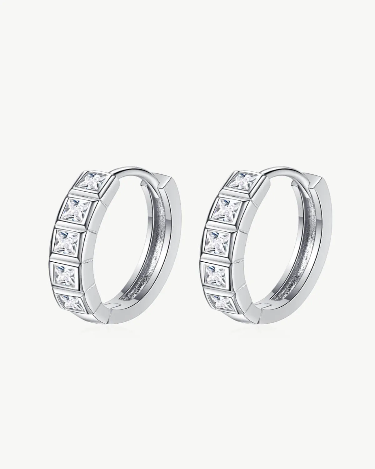 0.8 Carat Diamond Hoop Earrings - Always Chic - MASON TENNIS™