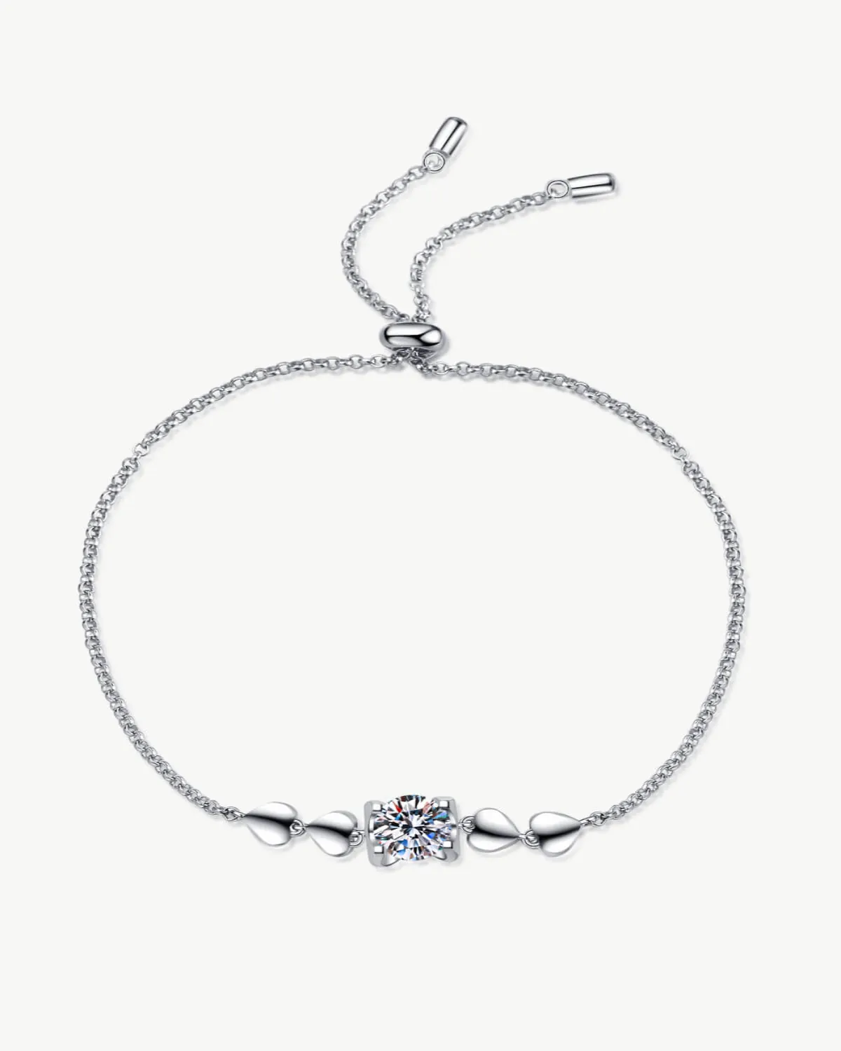 1 Carat Diamond Adjustable Charm Bracelet
