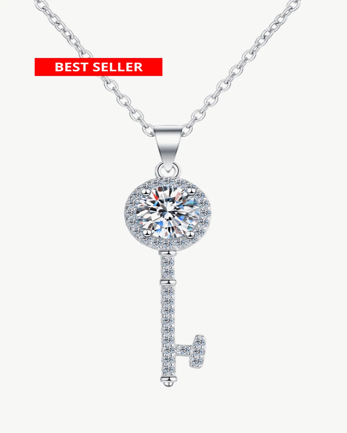 1 Carat Diamond Key Pendant Necklace - MASON TENNIS™
