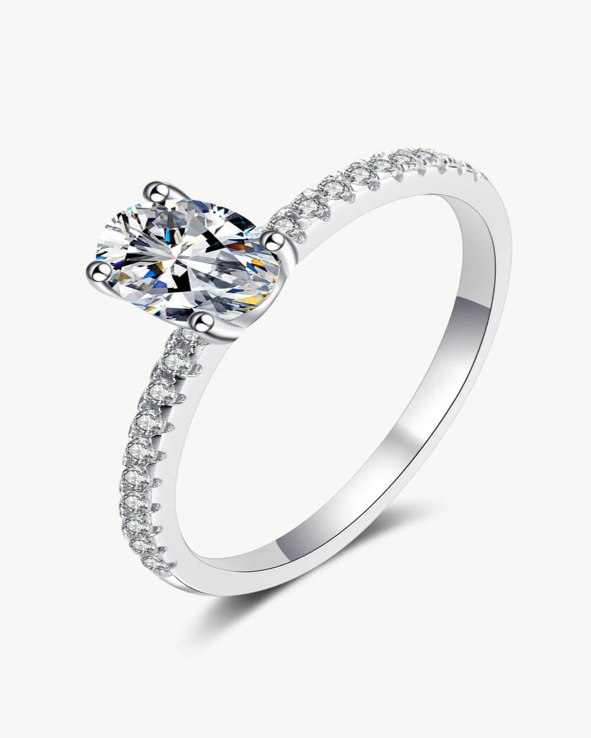 1 Carat Diamond Oval Ring