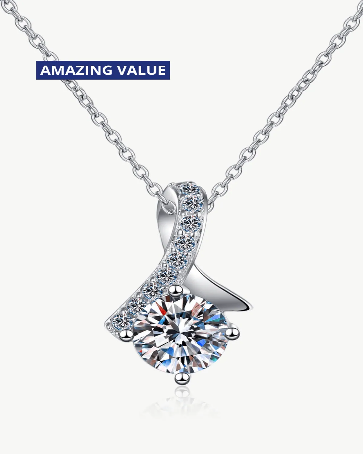 1 Carat Diamond Pendant Necklace - Unique and Chic