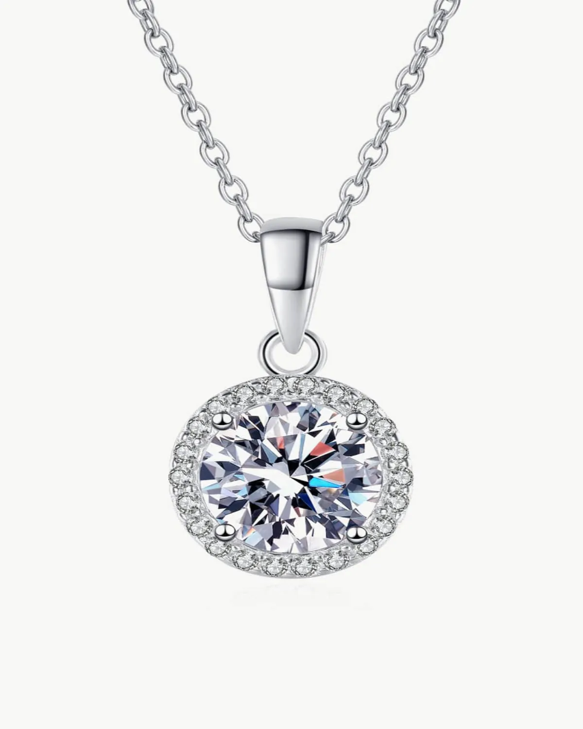1 Carat Diamond Round Pendant Necklace - Chance to Charm