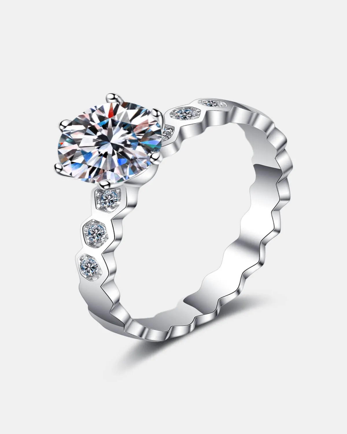 1 Carat Diamond Round Ring - Six-Prong