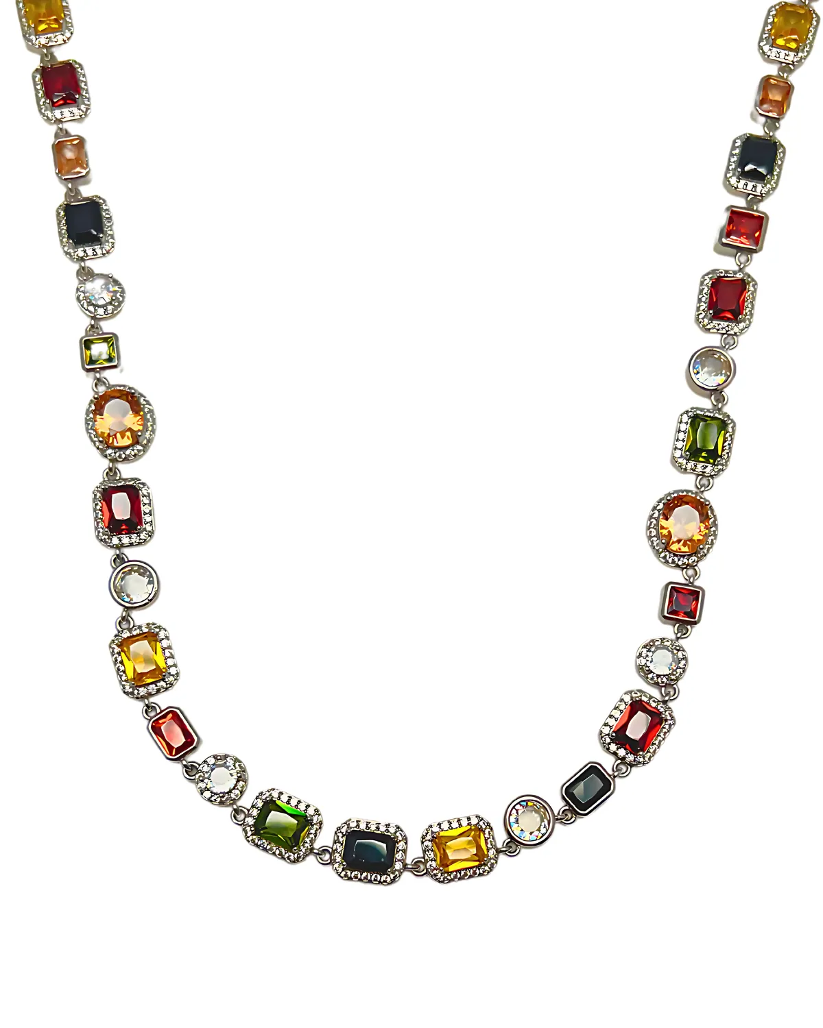 2.3 Carat Diamond Chain Necklace - MASON TENNIS™ Rainbow