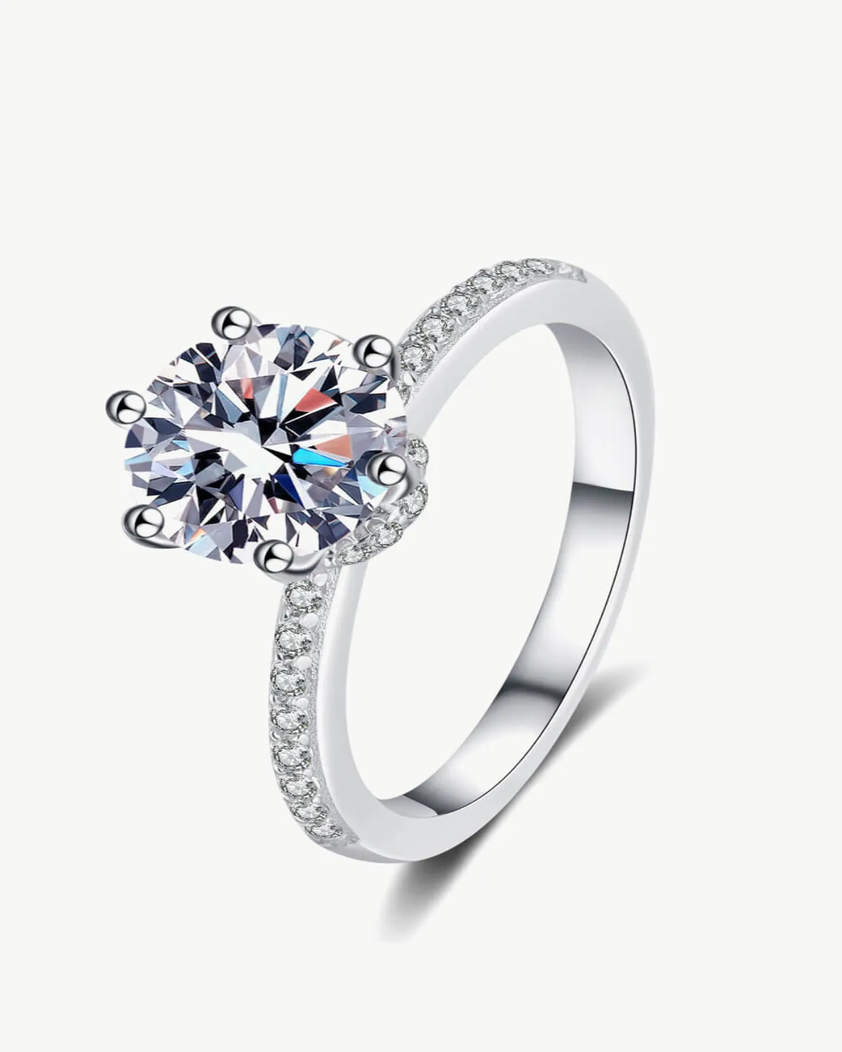 2 Carat Diamond Round Ring