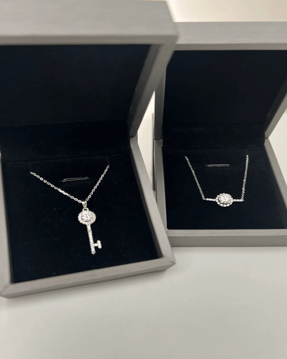 Diamond Necklace Bracelet Bundle Set - Key Chain