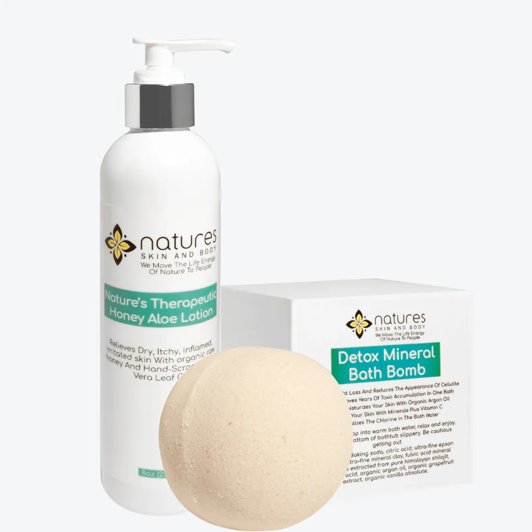 Nature's Skin & Body Food 2 Step Full Body Detox & Moisturizing Kit